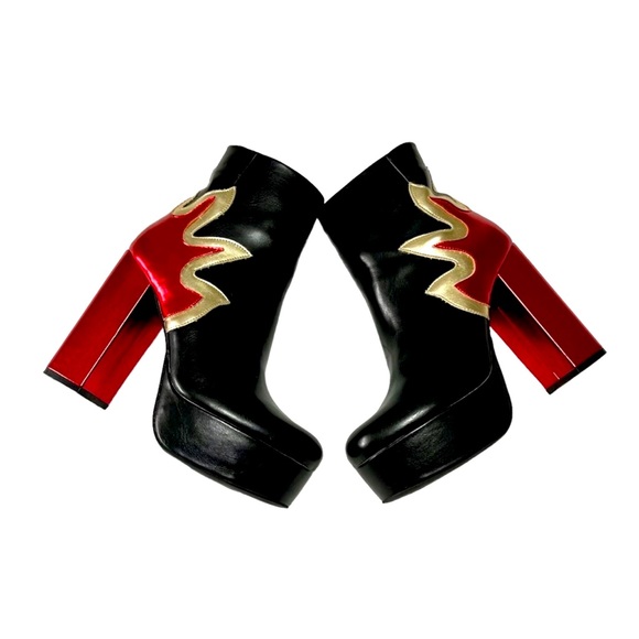 Flame Platform Boots - Picture 1 of 12